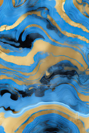 Luxurious Orion Olive ink marble-like abstract texture with Gold agate Tileの素材