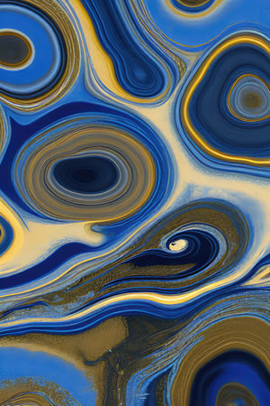 Luxurious Orion Olive ink marble-like abstract texture with Gold agate Tileの素材