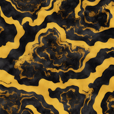 Luxurious Orion Olive ink marble-like abstract texture with Gold agate Tileの素材
