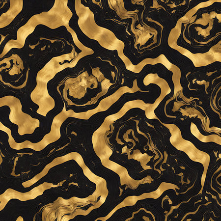 Luxurious Orion Olive ink marble-like abstract texture with Gold agate Tileの素材