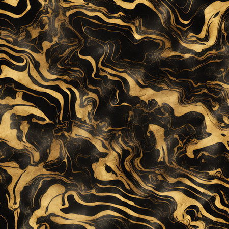 Luxurious Orion Olive ink marble-like abstract texture with Gold agate Tileの素材