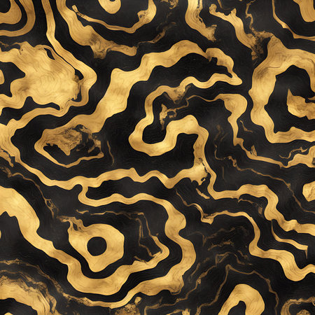 Luxurious Orion Olive ink marble-like abstract texture with Gold agate Tileの素材