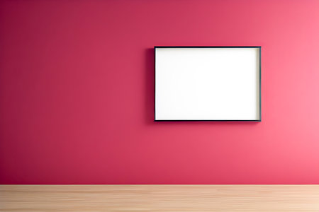 Podium Display Home office concept, picture frame mockup, wall background, Elegant working space, interior designの素材