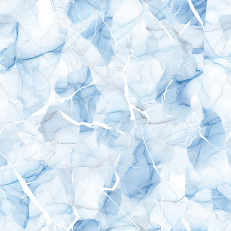 Marble texture light blue and white tiles, AI Generatedの素材