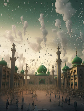 Saudi Arab Independence Day Background wallpaper, AI Generatedの素材