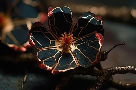 Stunning Surreal christmas garland, floristic 3d render, Generative AIの素材