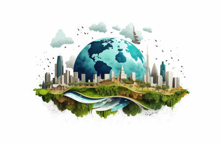 Surreal Concept of Climate Changing Dramatically, Generative AISurreal Concept of Climate Changing Dramatically, Generative AIの素材