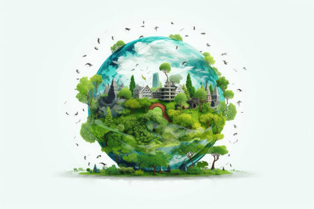 Surreal Concept of Climate Changing Dramatically, Generative AISurreal Concept of Climate Changing Dramatically, Generative AIの素材