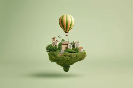 Surreal Concept of Climate Changing Dramatically, Generative AISurreal Concept of Climate Changing Dramatically, Generative AIの素材