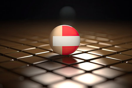 3d minimalist Indonesia flag bokeh background Generative AIの素材