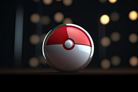 3d minimalist Indonesia flag bokeh background Generative AIの素材