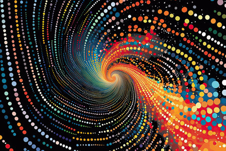 A Background image of a ball with a spiral designの素材