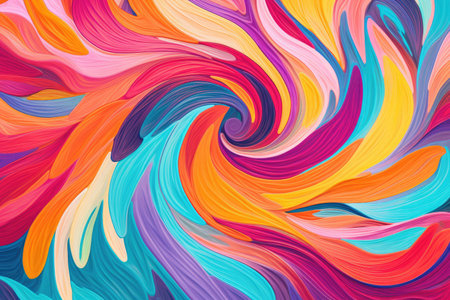 Abstract Colorfull Wallart Mockup, Generative AIの素材