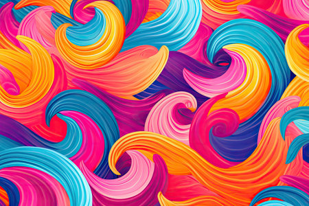 Abstract Colorfull Wallart Mockup, Generative AIの素材