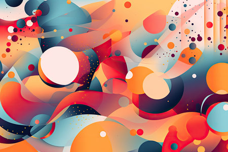 Abstract Colorful Background, Generative AIの素材