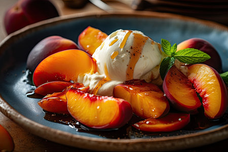 Crave Worthy Roasted Peaches, Generative AIの素材