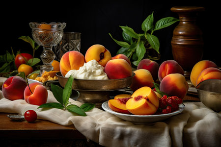 Crave Worthy Roasted Peaches, Generative AIの素材