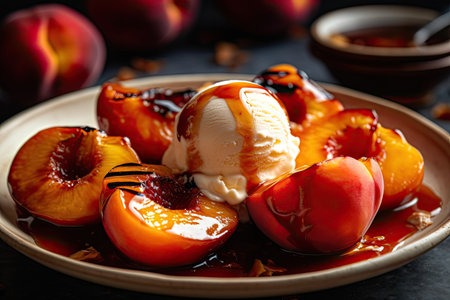Crave Worthy Roasted Peaches, Generative AIの素材