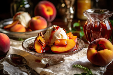 Crave Worthy Roasted Peaches, Generative AIの素材