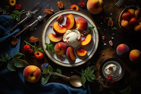 Crave Worthy Roasted Peaches, Generative AIの素材