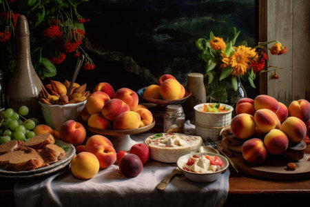 Crave Worthy Roasted Peaches, Generative AIの素材