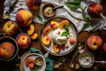 Crave Worthy Roasted Peaches, Generative AIの素材