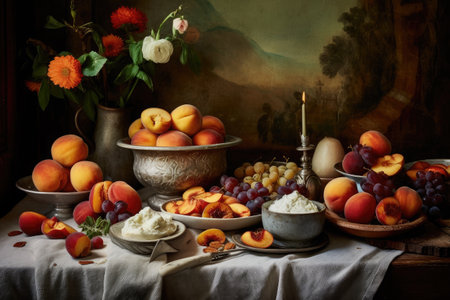 Crave Worthy Roasted Peaches, Generative AIの素材