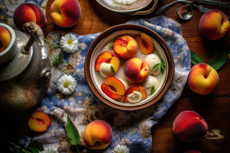 Crave Worthy Roasted Peaches, Generative AIの素材