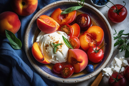 Crave Worthy Roasted Peaches, Generative AIの素材