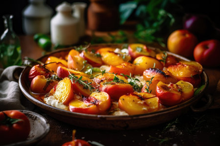 Crave Worthy Roasted Peaches, Generative AIの素材