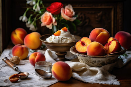 Crave Worthy Roasted Peaches, Generative AIの素材