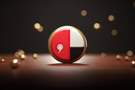 3d minimalist Yemen flag bokeh background Generative AIの素材
