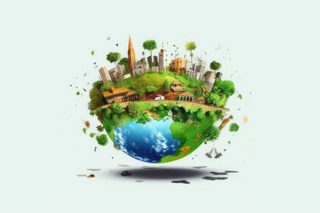 Surreal Concept of Climate Changing Dramatically, Generative AISurreal Concept of Climate Changing Dramatically, Generative AIの素材