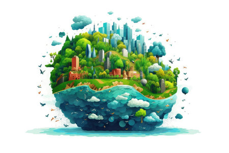 Surreal Concept of Climate Changing Dramatically, Generative AISurreal Concept of Climate Changing Dramatically, Generative AIの素材