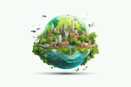 Surreal Concept of Climate Changing Dramatically, Generative AISurreal Concept of Climate Changing Dramatically, Generative AIの素材