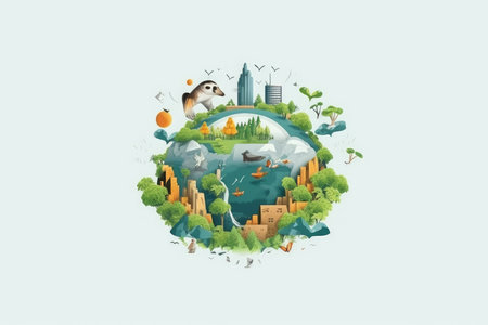 Surreal Concept of Climate Changing Dramatically, Generative AISurreal Concept of Climate Changing Dramatically, Generative AIの素材
