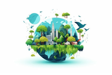 Surreal Concept of Climate Changing Dramatically, Generative AISurreal Concept of Climate Changing Dramatically, Generative AIの素材