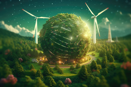 Surreal Concept of Climate Changing Dramatically, Generative AISurreal Concept of Climate Changing Dramatically, Generative AIの素材