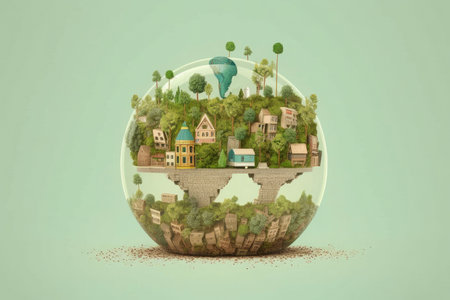 Surreal Concept of Climate Changing Dramatically, Generative AISurreal Concept of Climate Changing Dramatically, Generative AIの素材