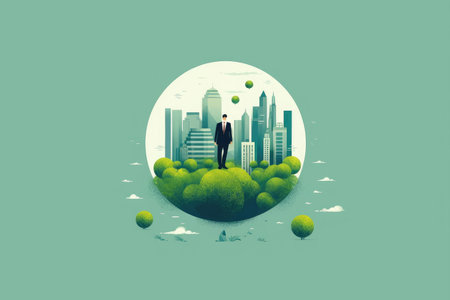 Surreal Concept of Climate Changing Dramatically, Generative AISurreal Concept of Climate Changing Dramatically, Generative AIの素材