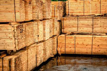 wooden beamsの写真素材