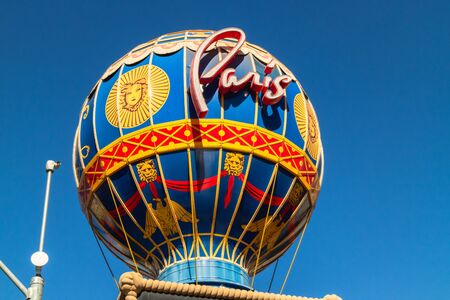 Montgolfier Balloon With The Theme of Paris at Paris Hotel and Casino, Las Vegas, November 19, 2016のeditorial素材