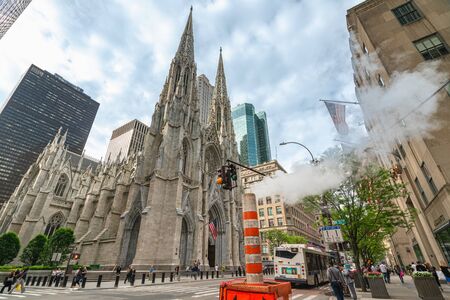 New York City/USA-May 28, 2019 St Patrick's Cathedral, Fifth Avenue Manhattan New York Cityのeditorial素材