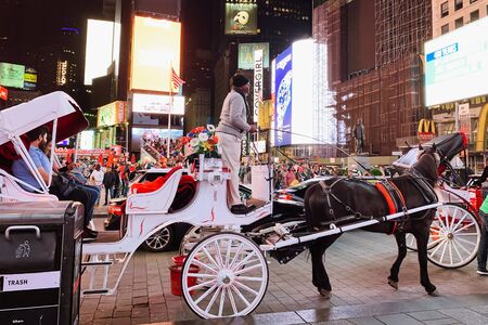New York City/USA - May 24, 2019
Times Square is an Iconic Street of New York City. Street View, Neon Art, Billboards, Traffic, Street Artists and Tourists.のeditorial素材