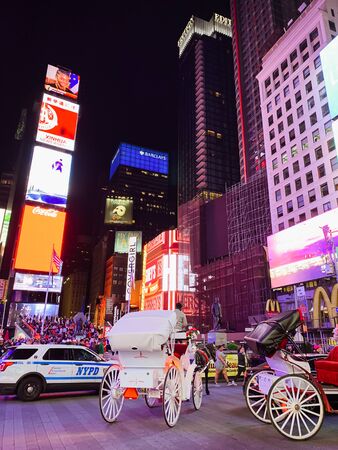 New York City/USA - May 24, 2019
Times Square is an Iconic Street of New York City. Street View, Neon Art, Billboards, Traffic, Street Artists and Tourists.のeditorial素材