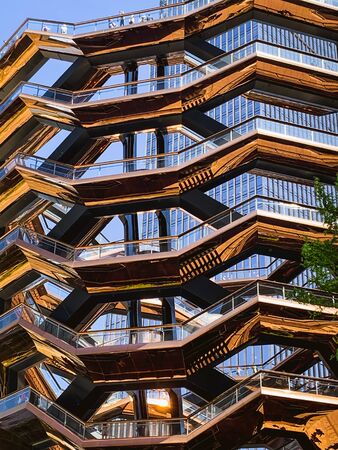 New York City/USA - May 27, 2019
Vessel(TKA), Public Landmark, the Centerpiece of Hudson Yards, Manhattan, NYCのeditorial素材
