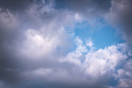 Abstract cloudy sky background at sunsetの写真素材