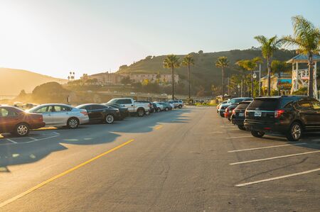Avila Beach, California/USA - February 20, 2020  Avila Beach, a small cozy beach town, located on the beautiful Central Coast of California in between San Francisco and Los Angelesのeditorial素材