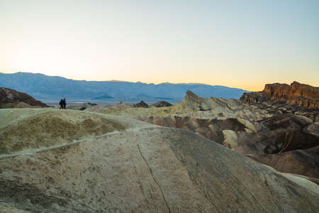 Death Valley, California/USA - October 30, 2019  The Badlands, Zabriskie Point Loop in Death Valley National Park, Californiaのeditorial素材