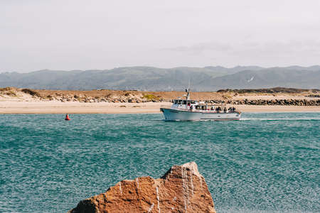 Morro Bay, California, USA - April, 5, 2021 Sub Sea Boat Ride Tour at Morro Bayのeditorial素材